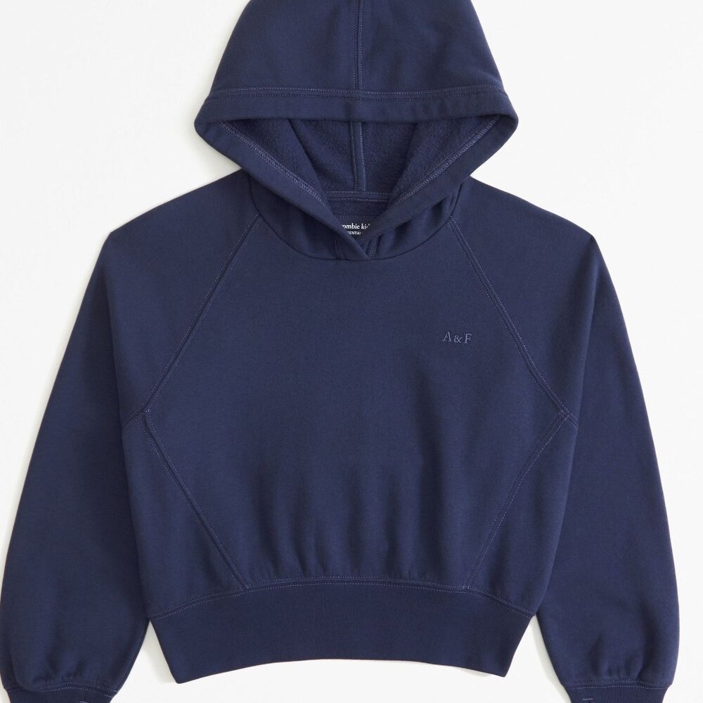 Abercrombie kids girls cropped hooded sweatshirt 5/6
